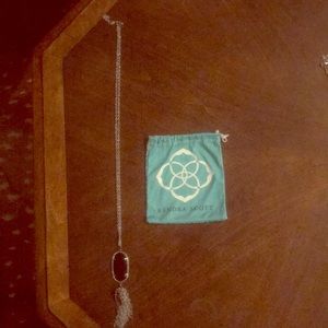 Kendra Scott Black Pendant Tassel Necklace